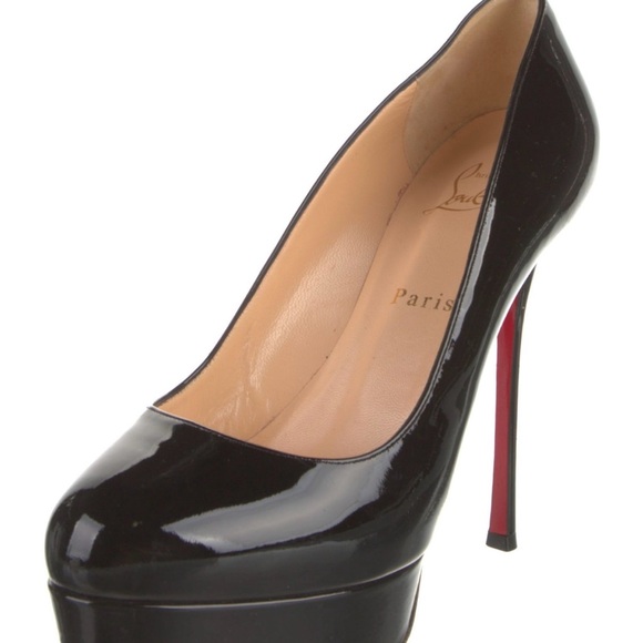 Pristine Paten Leather Christian Louboutin Platform 5 Inch Heels. - Picture 2 of 8